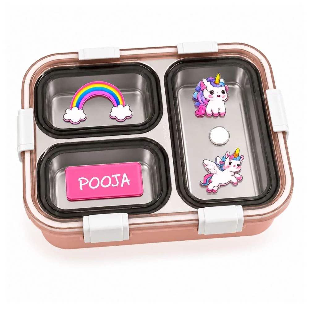 Personalised Childrens Lunch Box Stainless Steel Insulated Tiffin Box