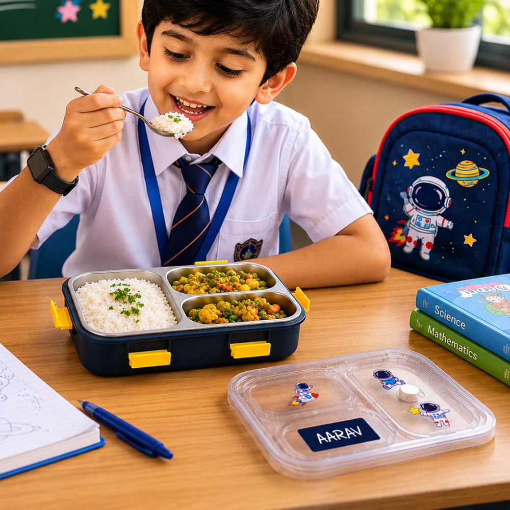 Personalised Childrens Lunch Box Stainless Steel Insulated Tiffin Box - Image 10