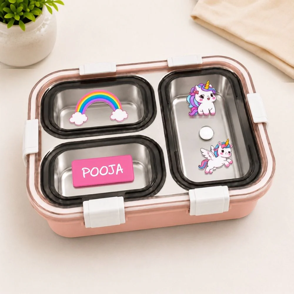 Personalised Childrens Lunch Box Stainless Steel Insulated Tiffin Box - Image 11