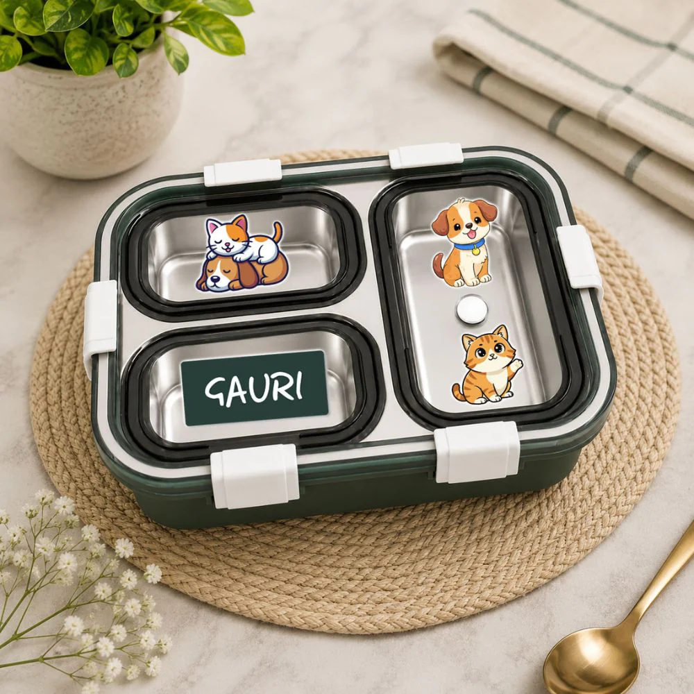 Personalised Childrens Lunch Box Stainless Steel Insulated Tiffin Box - Image 15