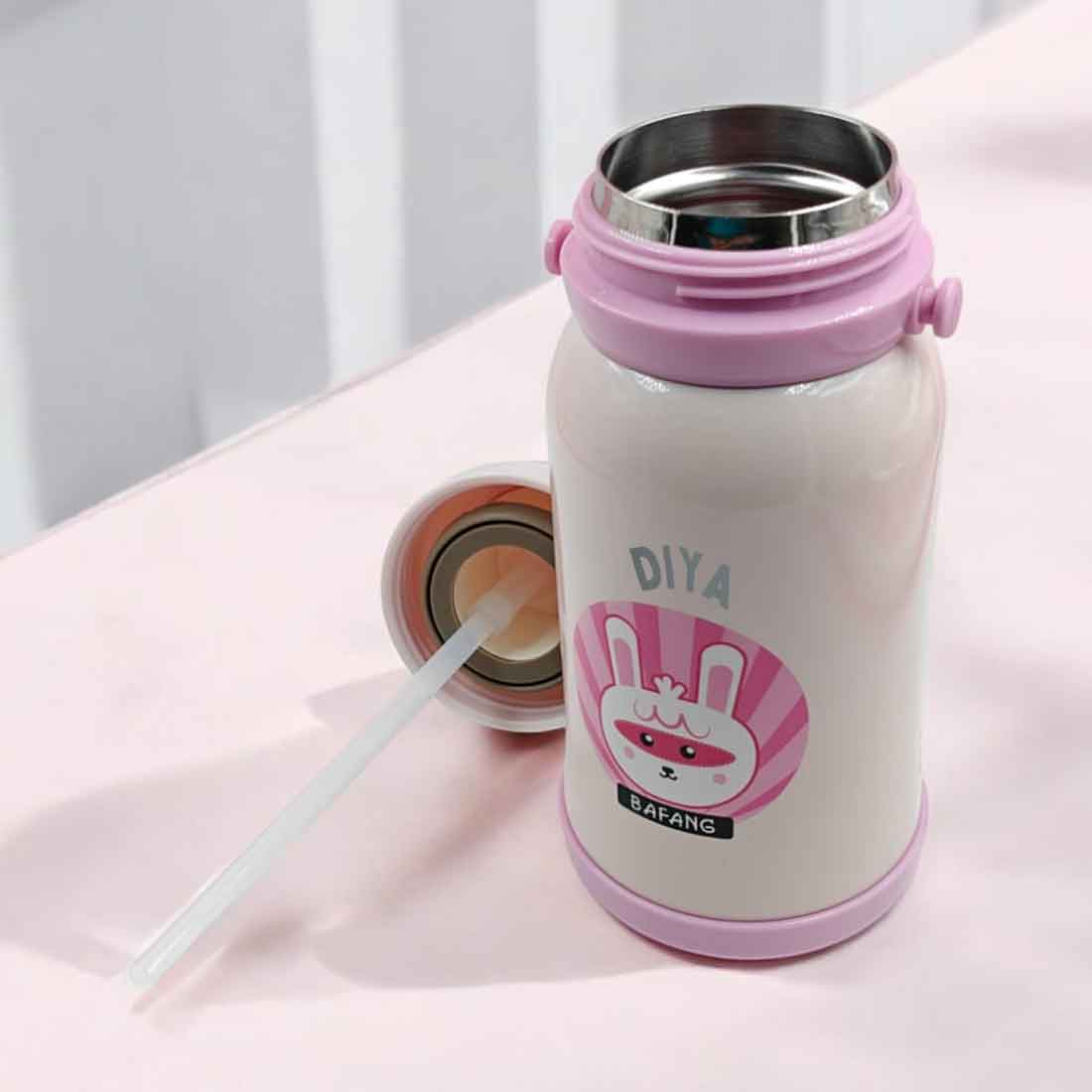 Personalised Childs Water Bottle with Name Printed Sipper Bottle for Kids - Image 15