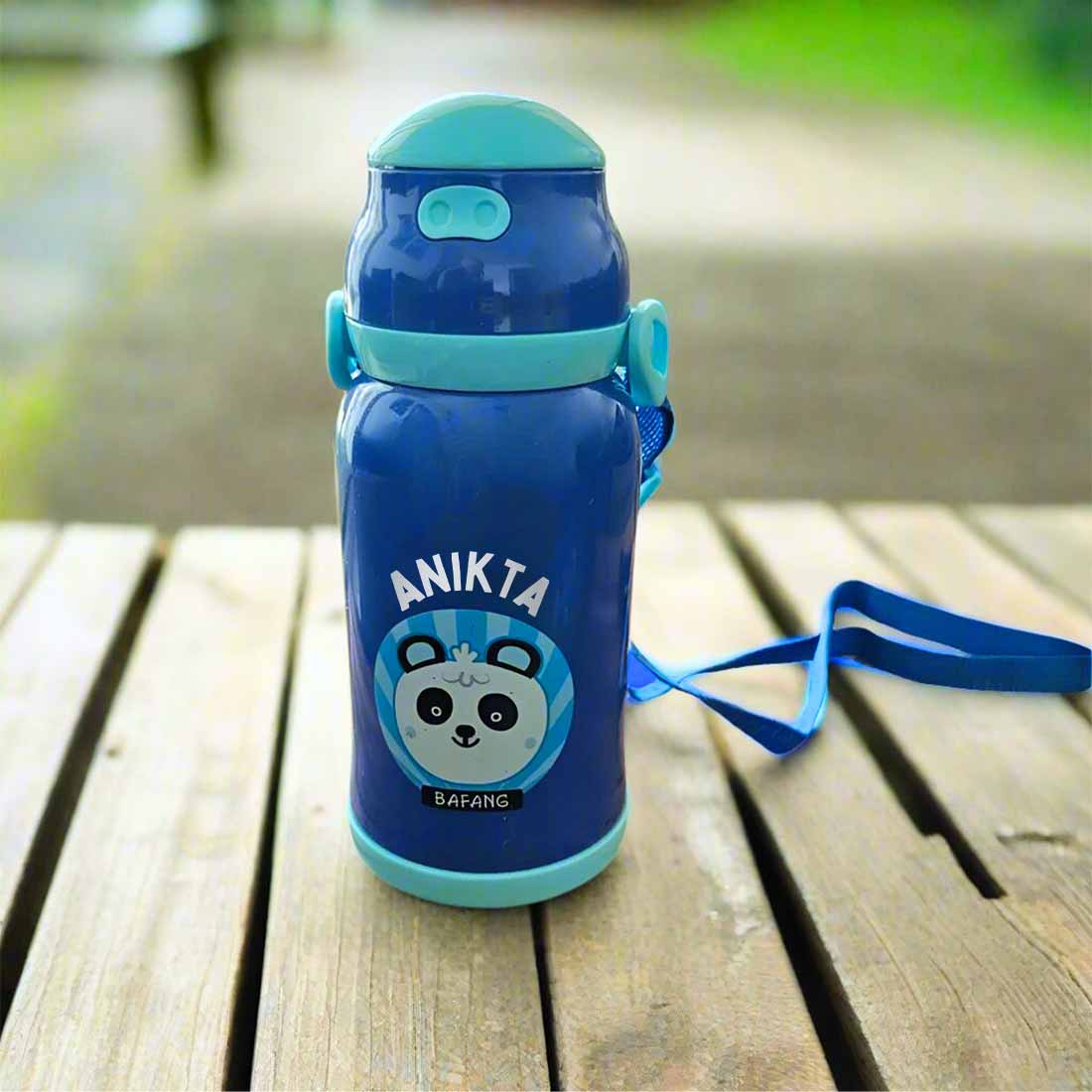 Personalised Childs Water Bottle with Name Printed Sipper Bottle for Kids - Image 3