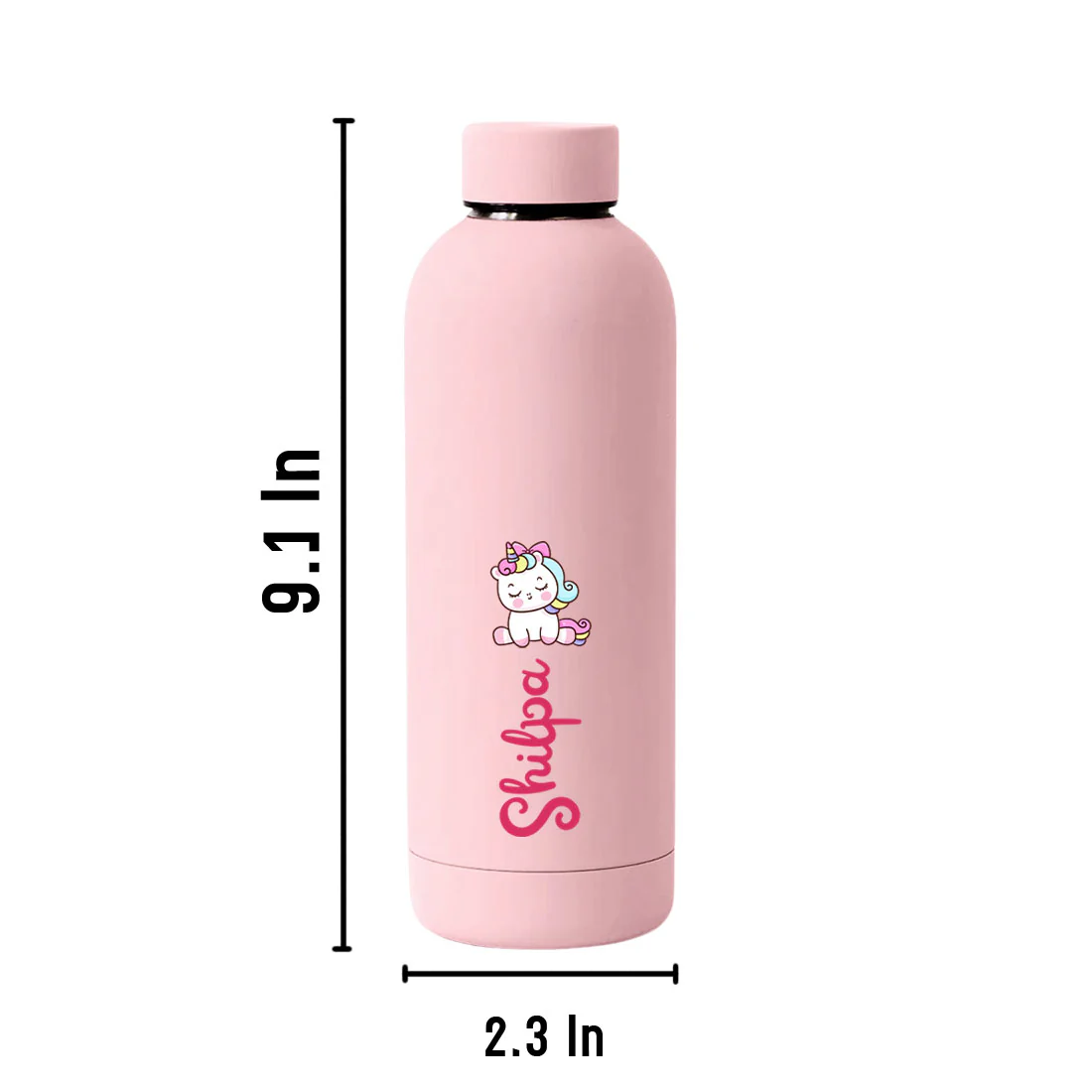 Personalised Childs Water Bottle with Name-Double Insulated Bottle with Unicorn for Travel, Shool, Home - BPA Free, Leakproof - - Image 37