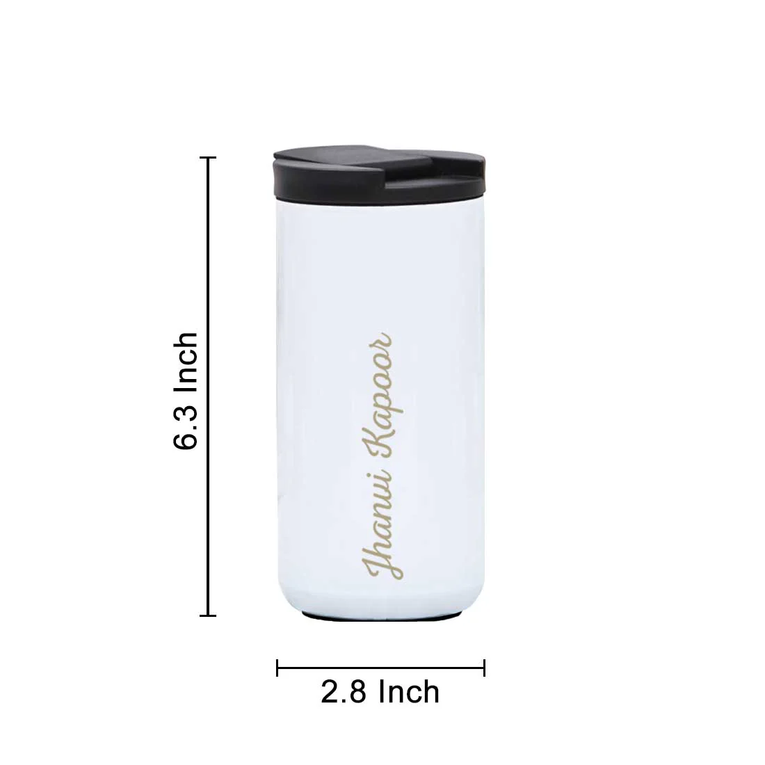Customised Tea Coffee Tumbler for Travelling Sipper Flask (400 ML) - Add Name - Image 13