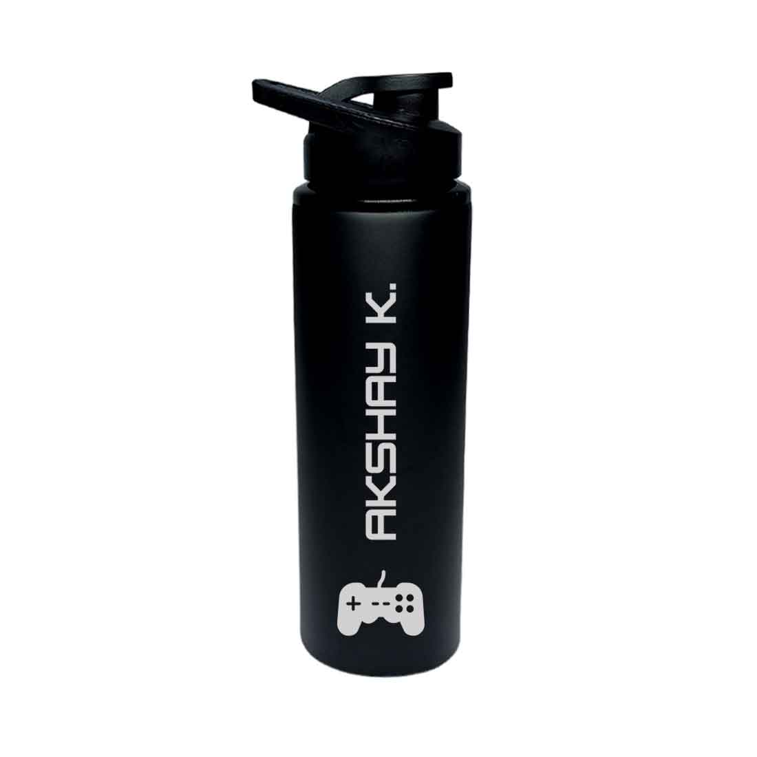 Personalised Engraved Sipper Bottle Stainless Steel for Kids - Video Gamer - Image 6