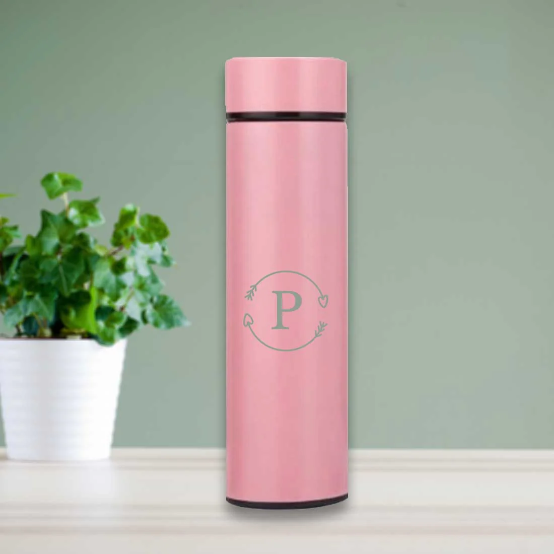 Custom Stainless Steel Hot Thermos for Tea Temperature Display Engraved - Monogram - Image 2