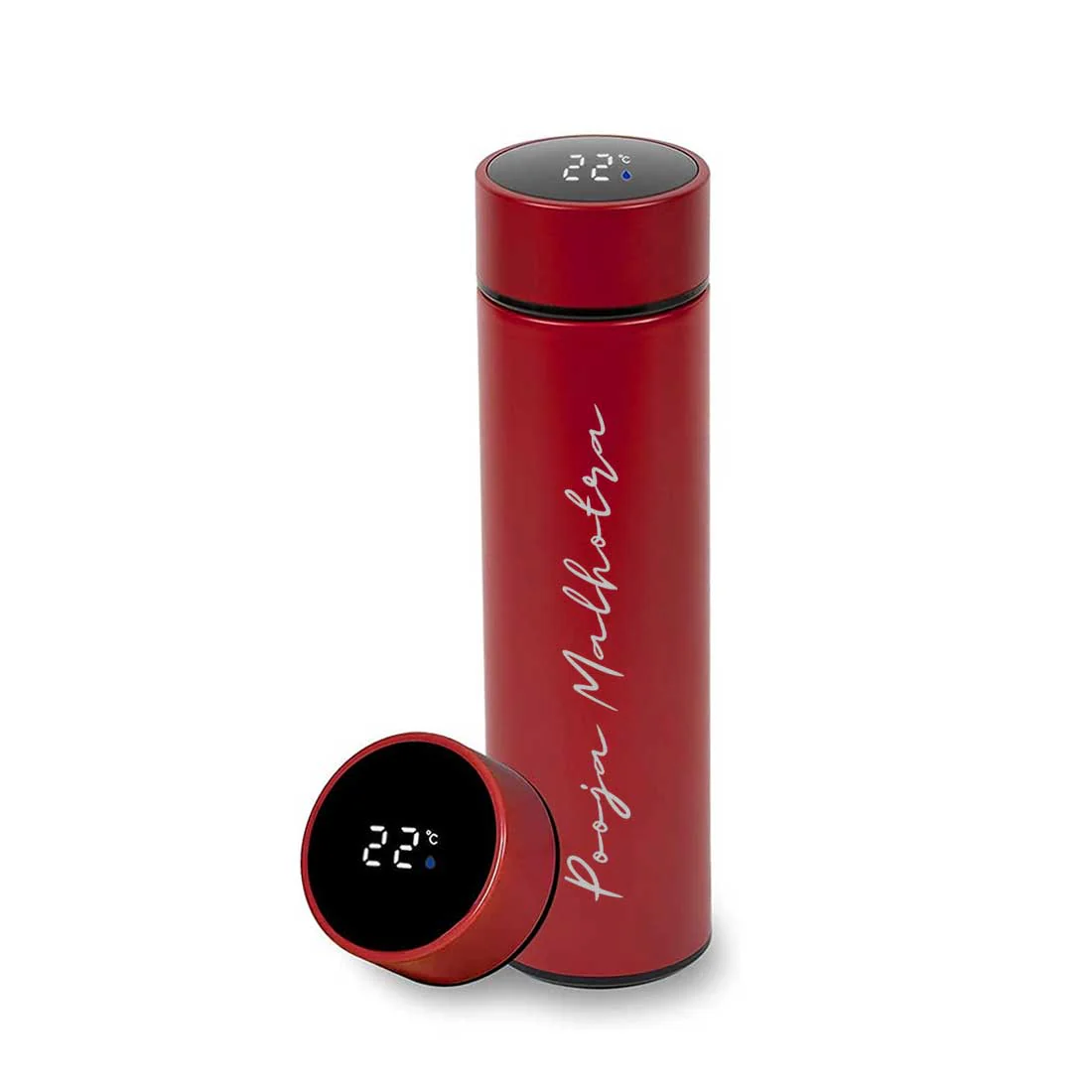 Personalised Flasks Engraved Stainless Steel Temperature Bottle for Tea - Full Name - Image 12