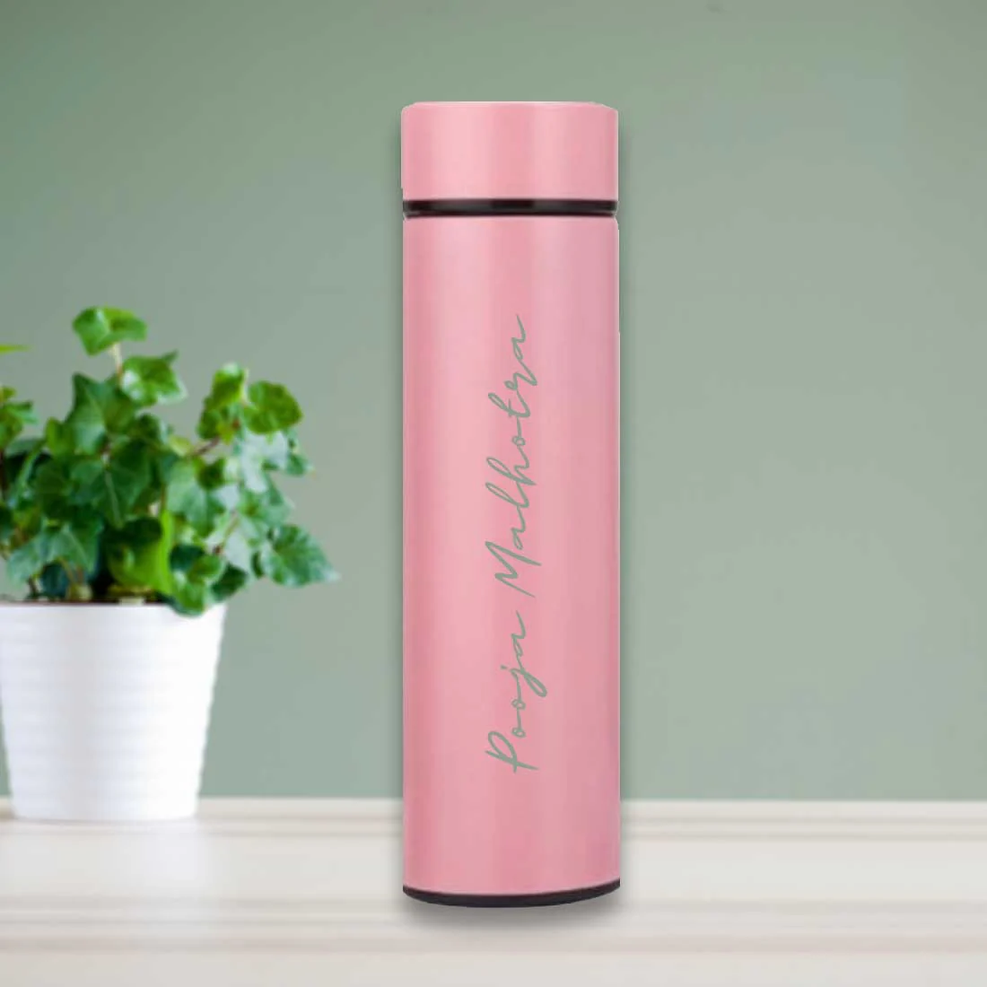 Personalised Flasks Engraved Stainless Steel Temperature Bottle for Tea - Full Name - Image 15