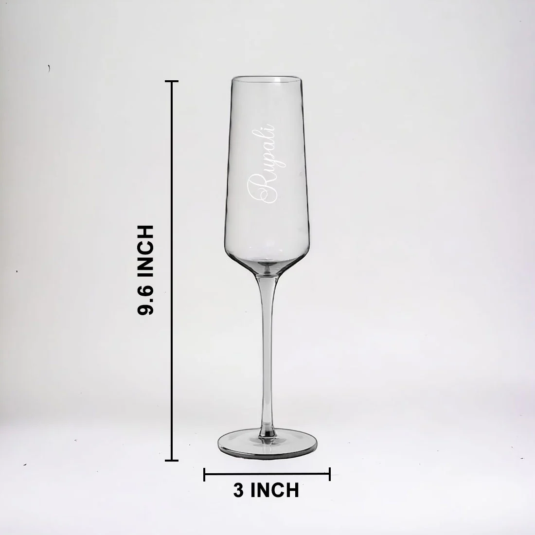 Personalised Flute Glasses with Name Set of 2 Engraved Premium Champagne Glass - Image 5