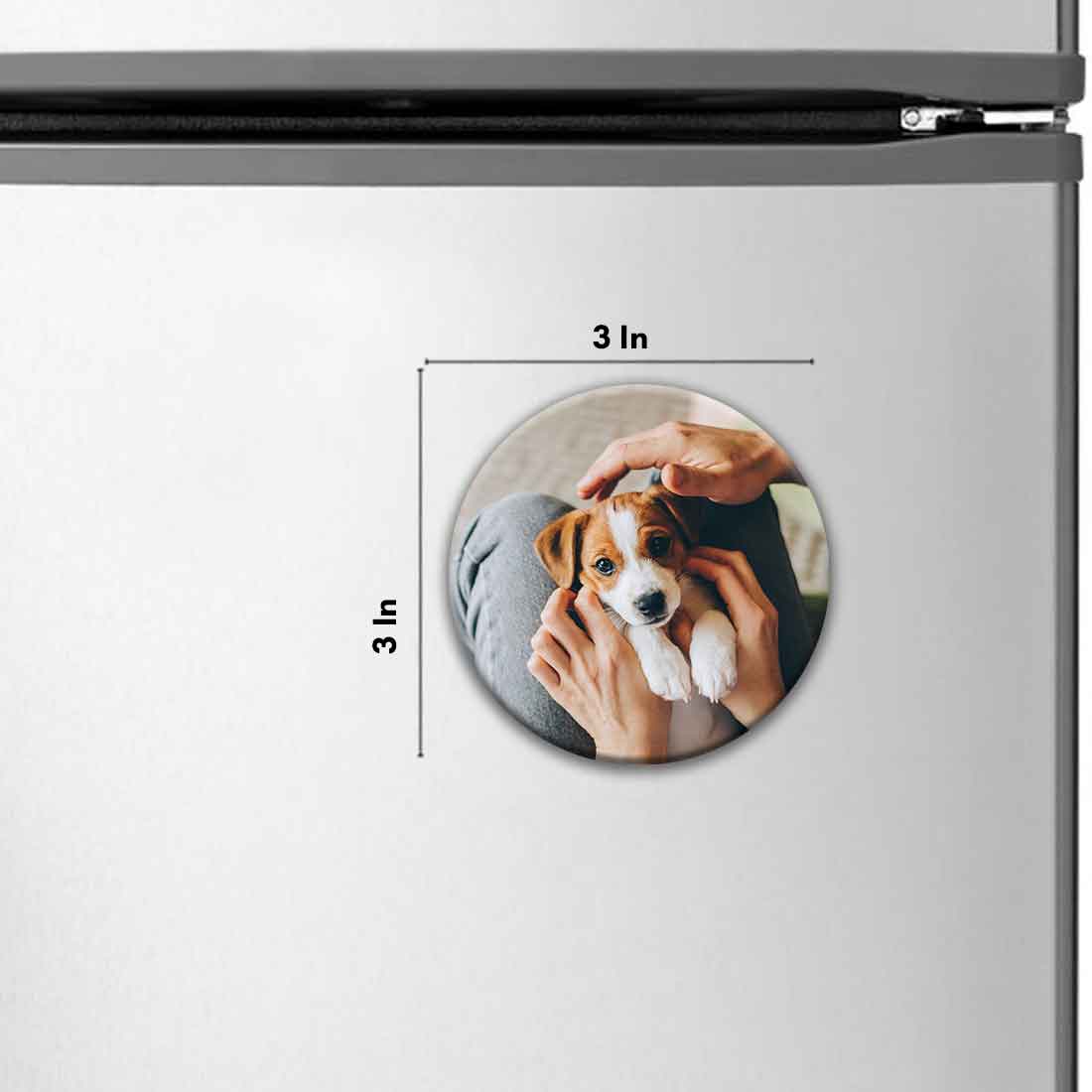 Personalised Fridge Magnets Photo Magnets for Fridge-7.5 cm - Image 13