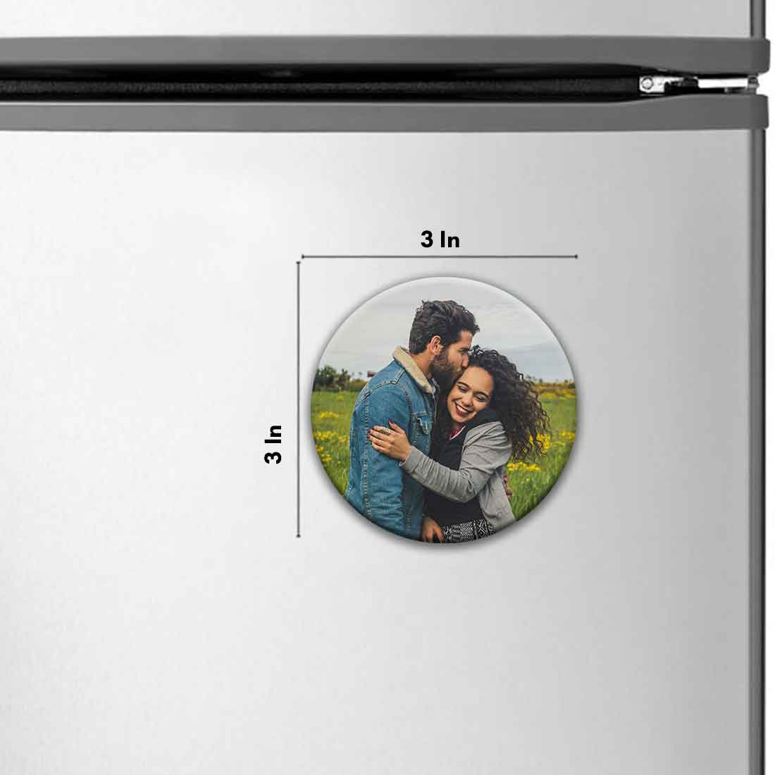 Personalised Fridge Magnets Photo Magnets for Fridge-7.5 cm - Image 3