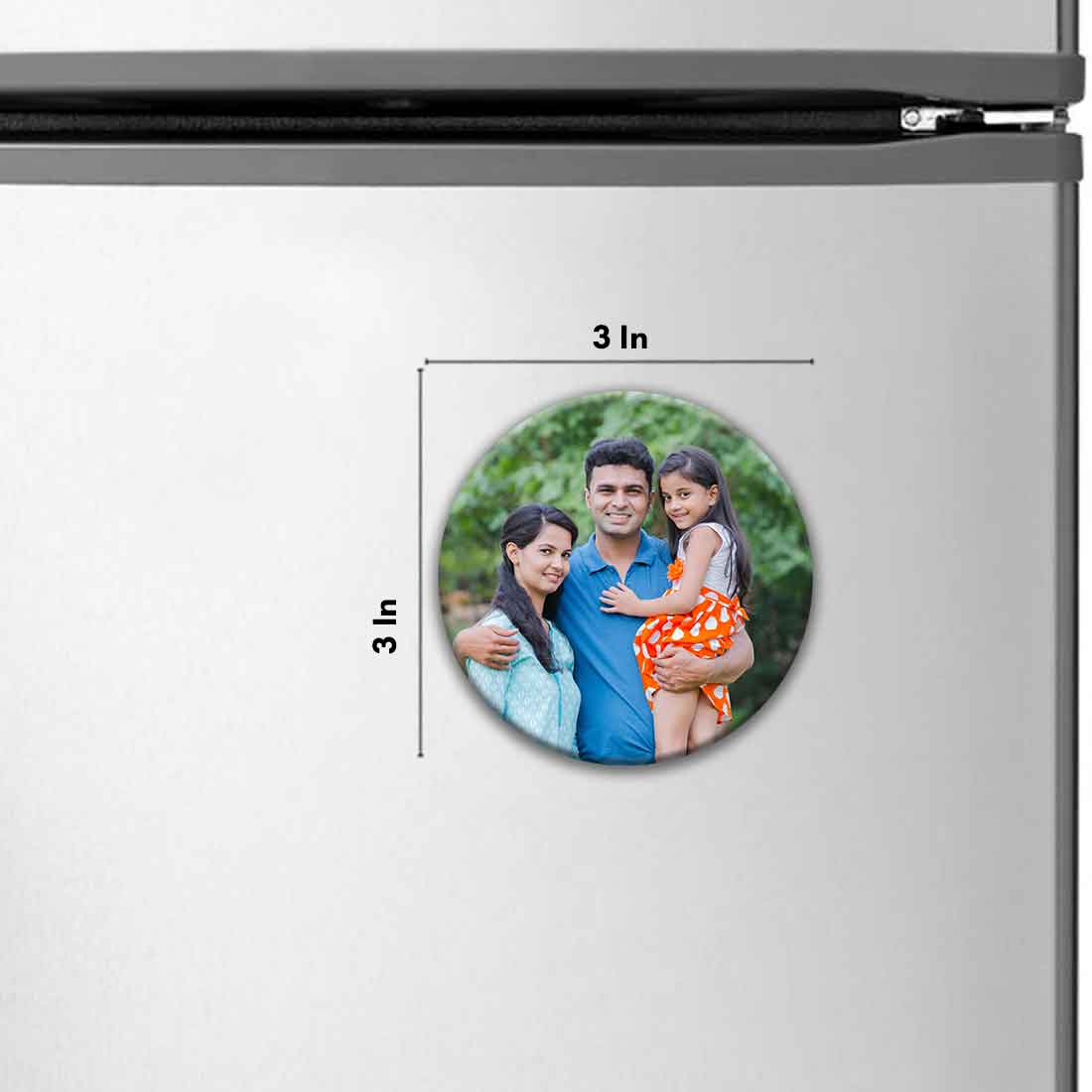Personalised Fridge Magnets Photo Magnets for Fridge-7.5 cm - Image 7