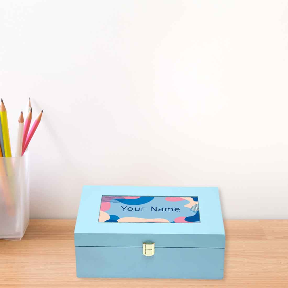 Decorative Personalised Jewellery Box for Gifting Women Girlfriend Add Your Name - Image 4