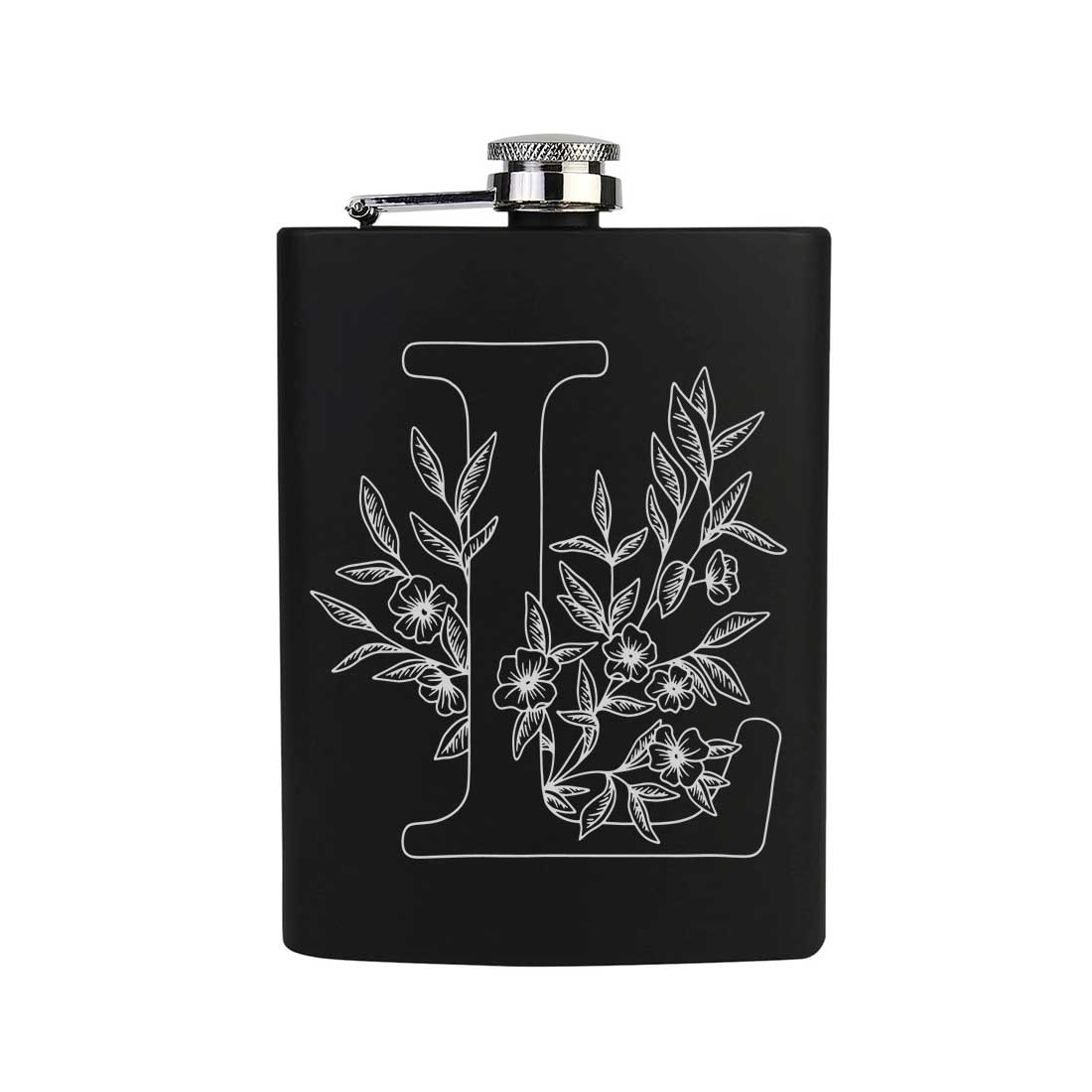 Custom Engraved Flask for Men With Funnel Anniversary Gift for Husband - Leaf - Image 4