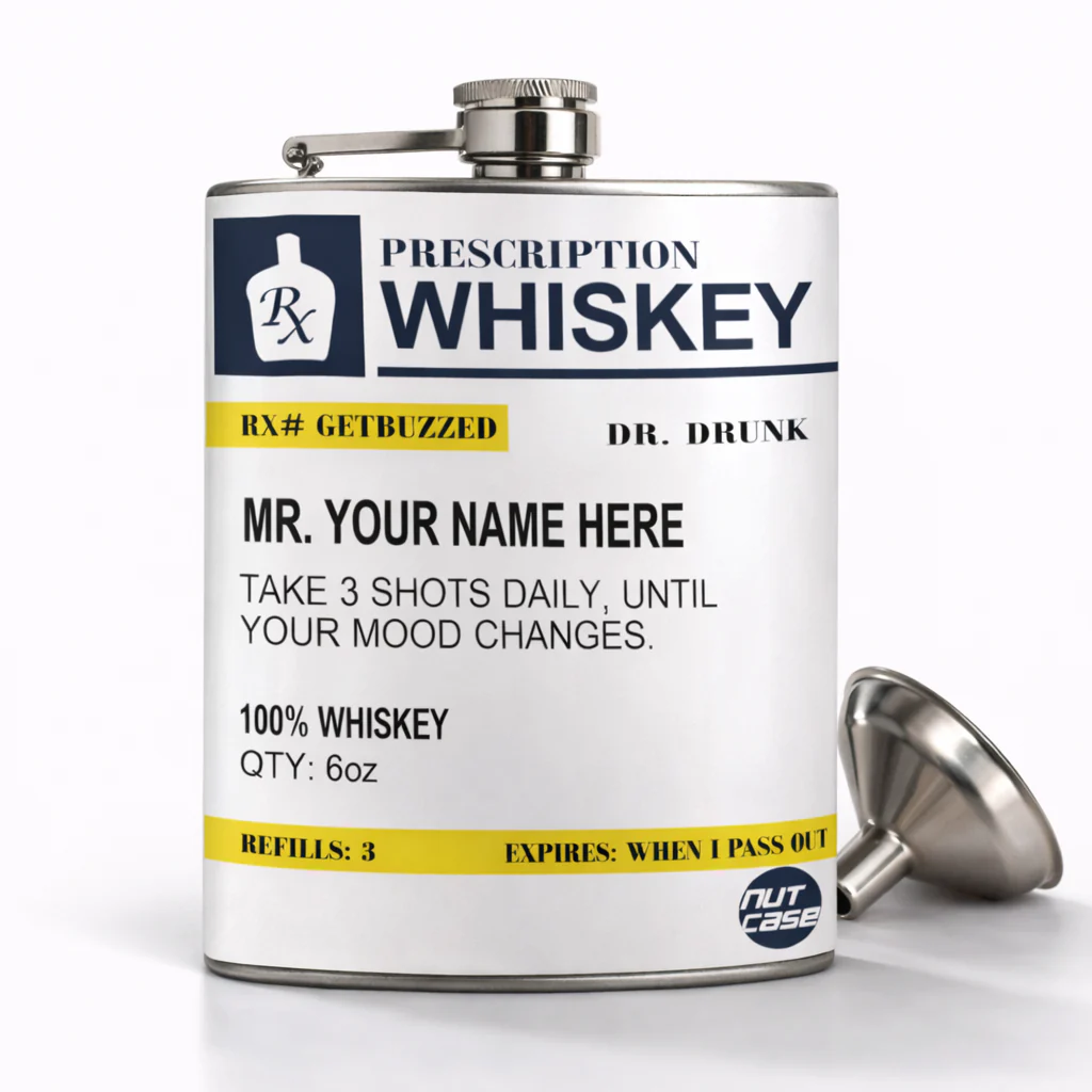 Nice Personalized Hip Flask - Add Your Name - Image 2
