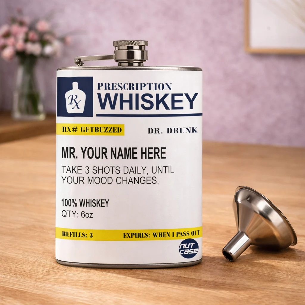 Nice Personalized Hip Flask - Add Your Name - Image 3