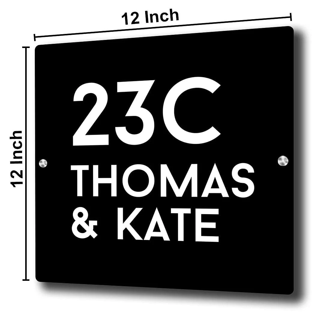 Personalised Acrylic House Name Plate for Home Flats Office - Acrylic - Image 3