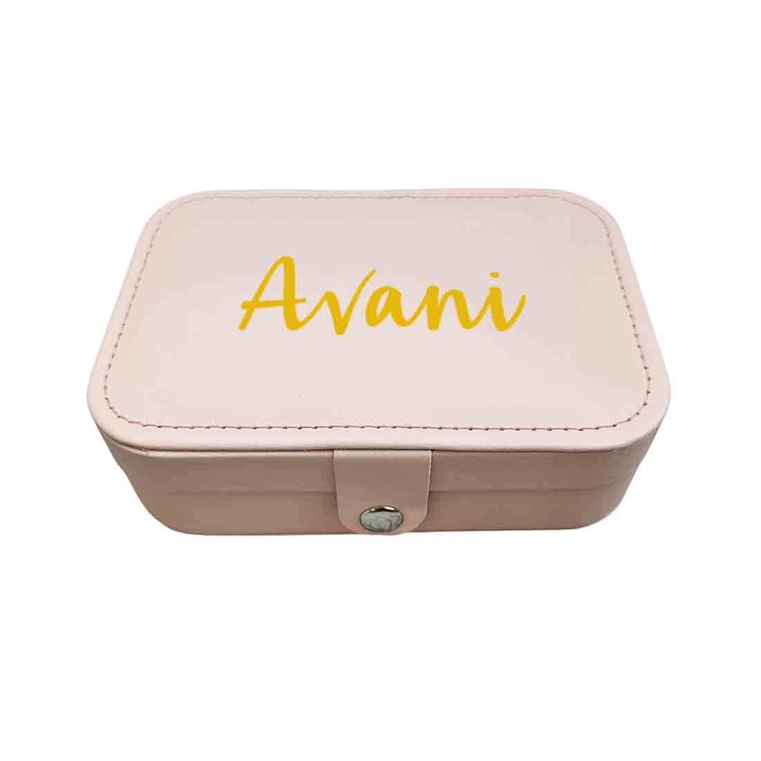 Personalised jewellery Box Organizer for Travel Storage Case for Rings Earrings and Pendants - Image 6