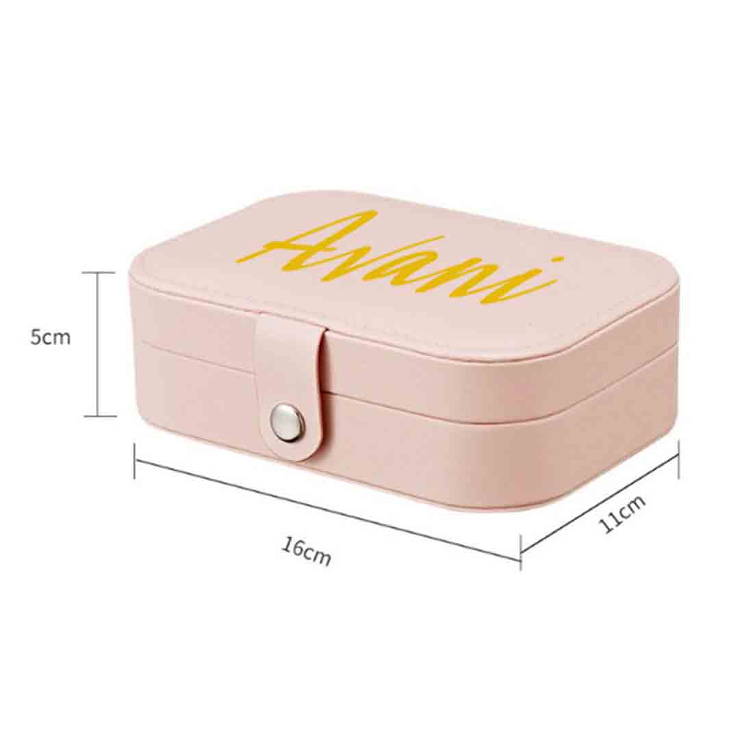 Personalised jewellery Box Organizer for Travel Storage Case for Rings Earrings and Pendants - Image 7