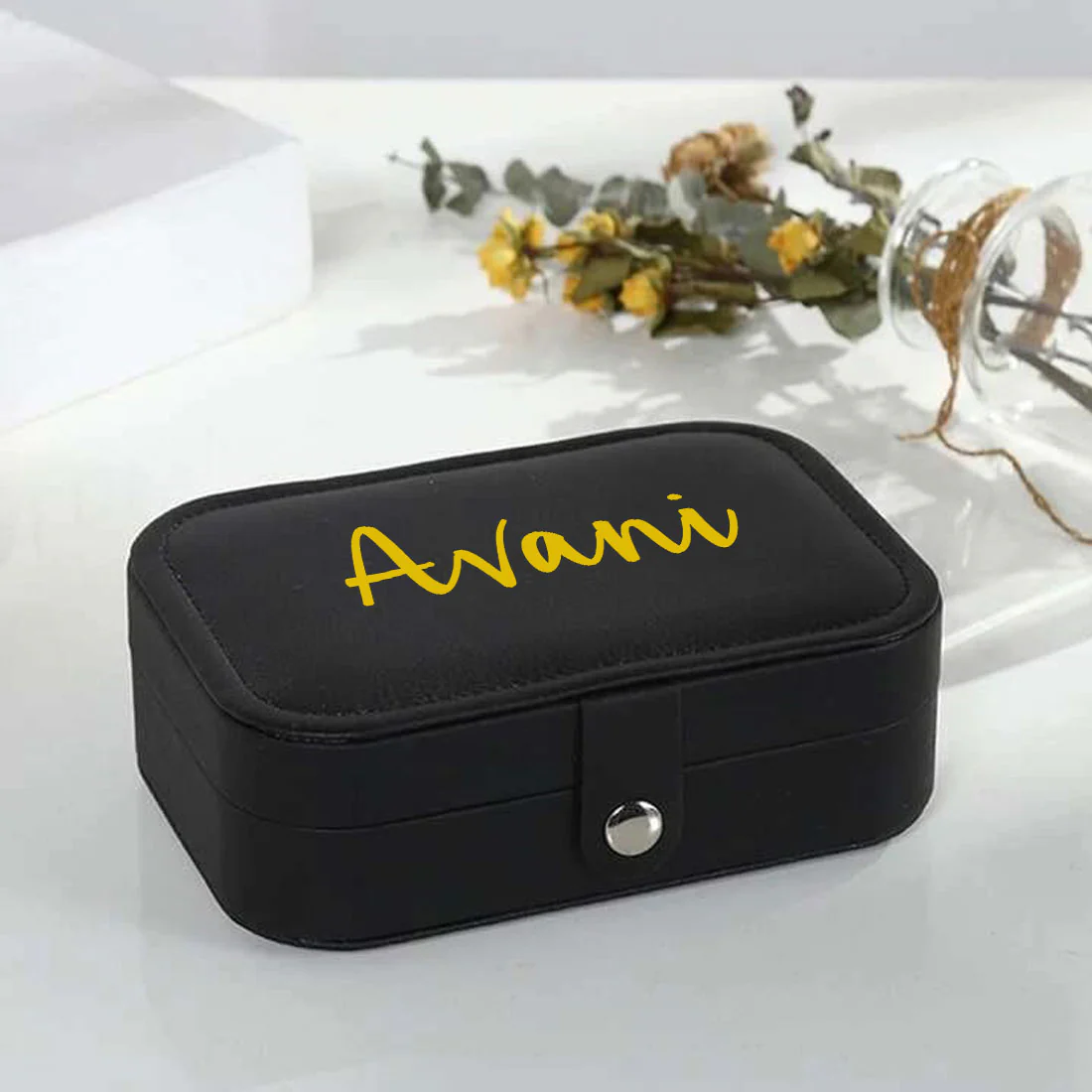 Personalised jewellery Box Organizer for Travel Storage Case for Rings Earrings and Pendants - Image 8