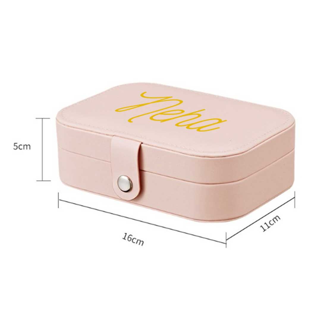 Personalized Jewellery Box Organizer For Travel jewelry Case for Earrings Pendant - Add Name - Image 8