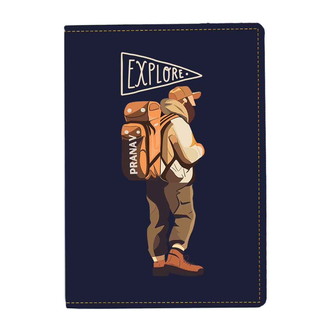 Personalised Passport Case PU Leather Custom Covers for Passports-Explore - Image 4