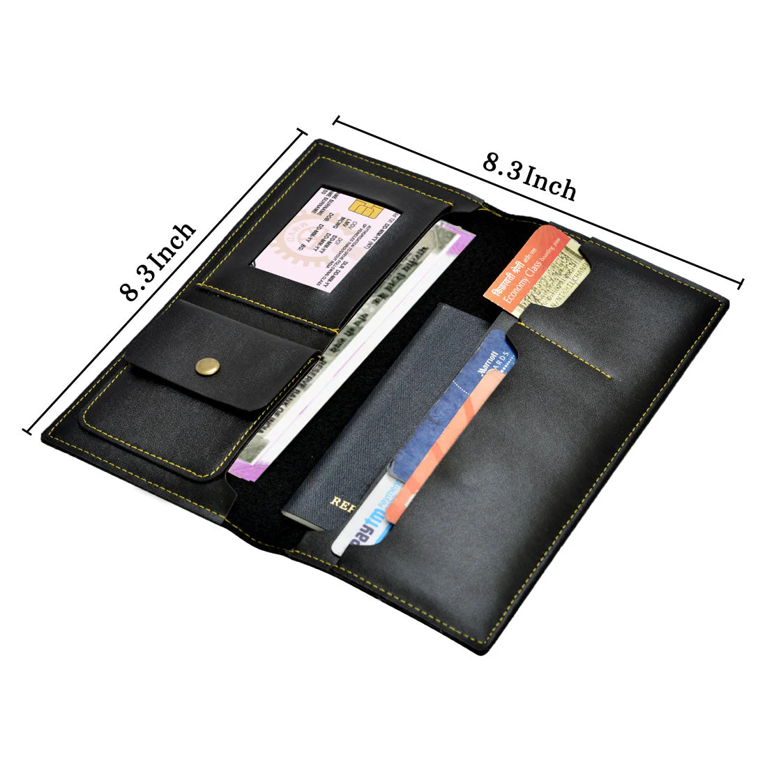 Personalised Travel Document Wallet Passport Cover for Couple MR - Anniversary Gift - Image 4