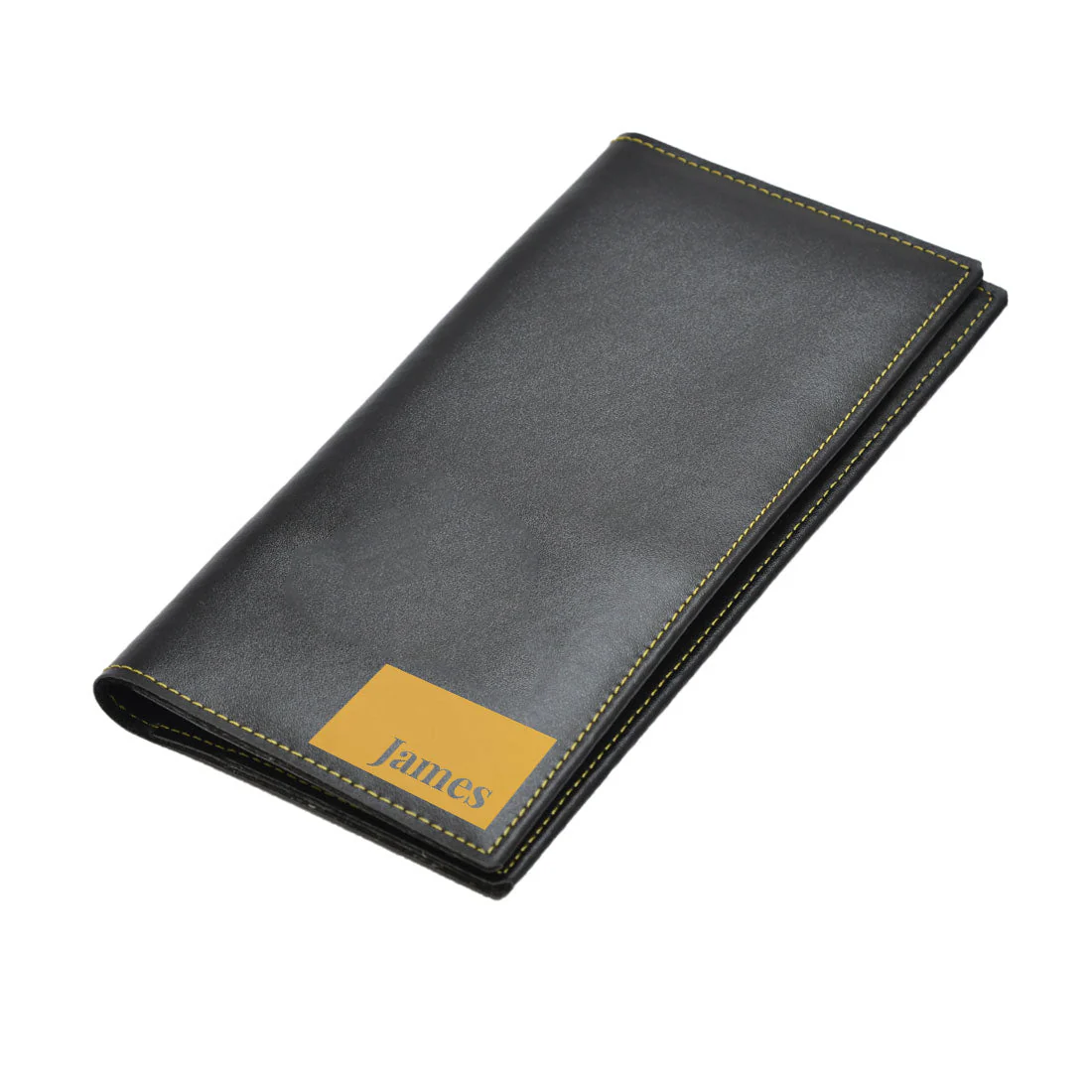 Vegan Leather Personalised Travel Wallet Pouch for Travel - Name Box - Image 3