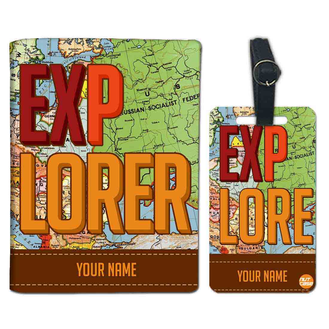 Personalized Passport Cover for Him - EXPLORER - Image 4