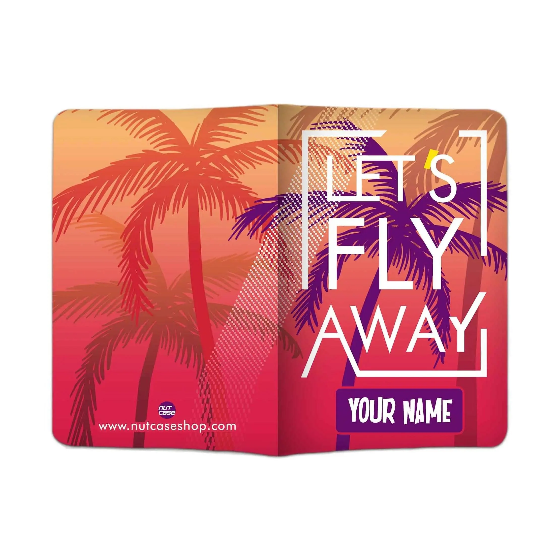 Nice Personalized Passport Cover - Let's Fly Away - Image 3