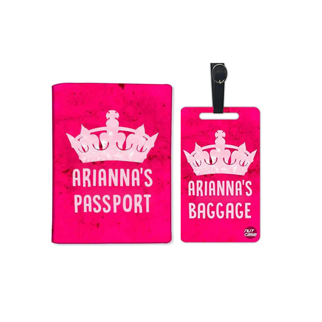 Custom Passport Cover for Girl - Pink Prinscess - Image 5