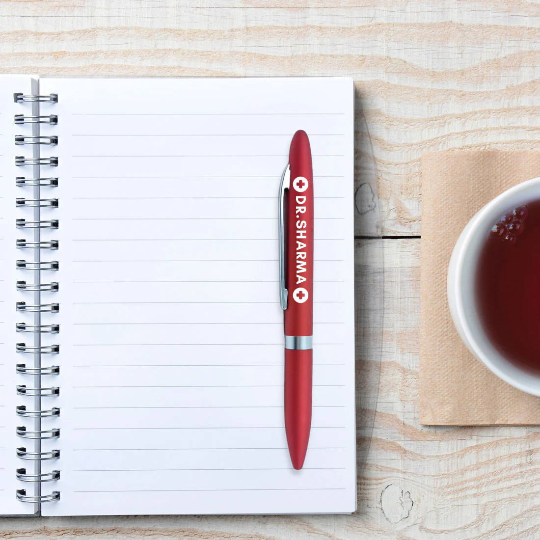 Engraved Personalised Pens for Doctors Unique gift for Doctor (Red) - Dr Add Name - Image 4