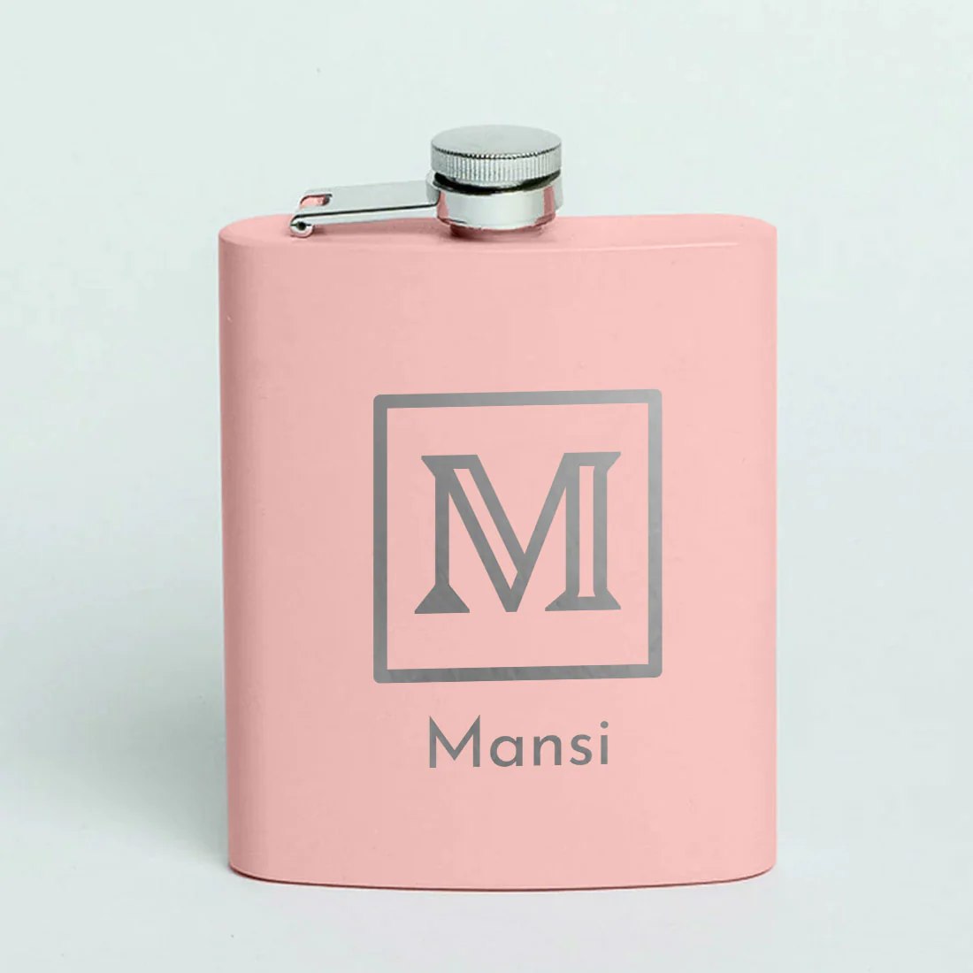 Personalised Pink Hip Flask with Funnel Stainless Steel 8OZ Whiskey Flask for Women - Image 2