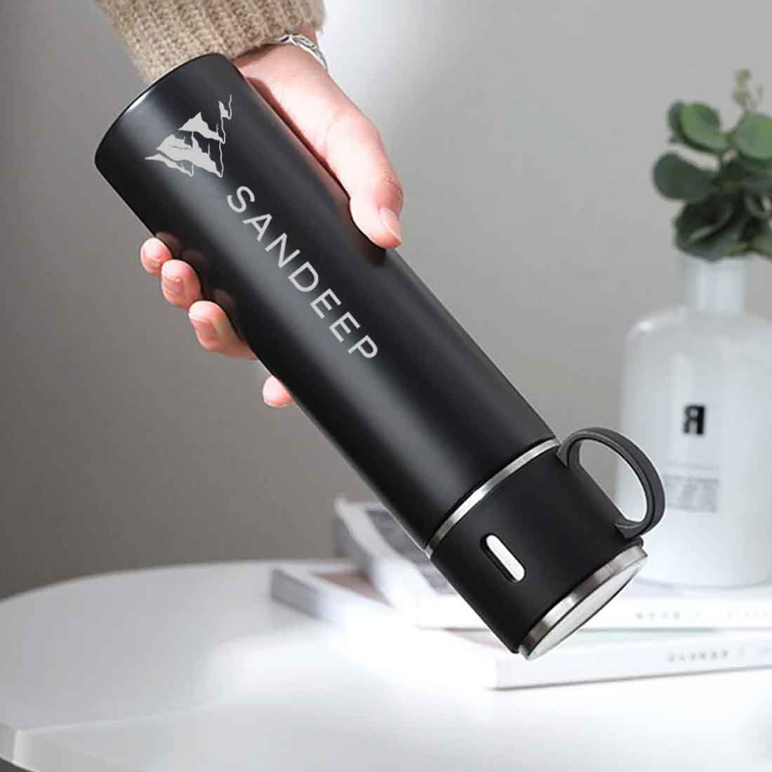 Personalised Tea Flask Thermos With 2 Cups Set - Mountain - Image 28