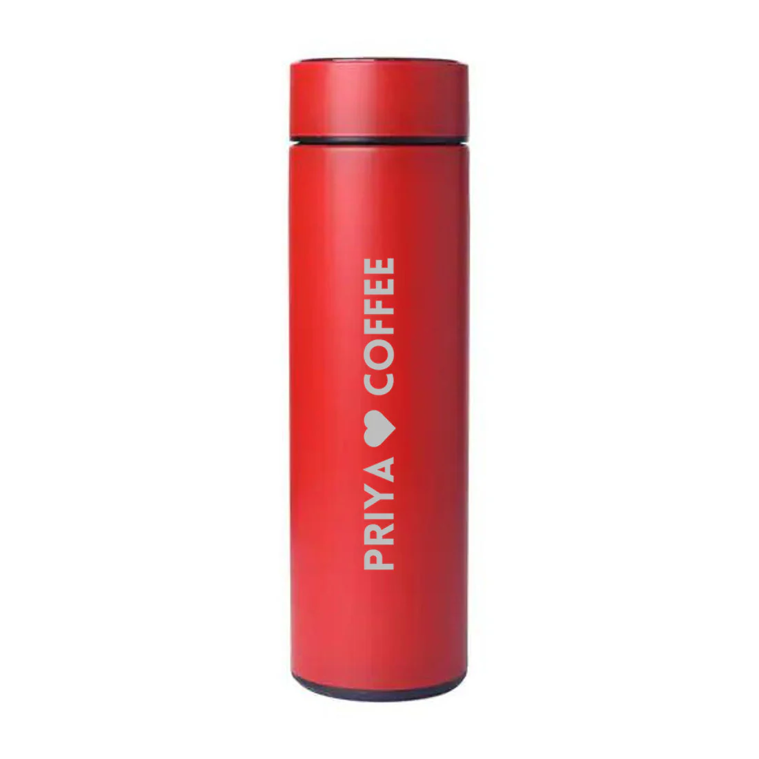Personalised Tea Flask With Temperature Display Engraved Name 500ml - COFFEE - Image 3