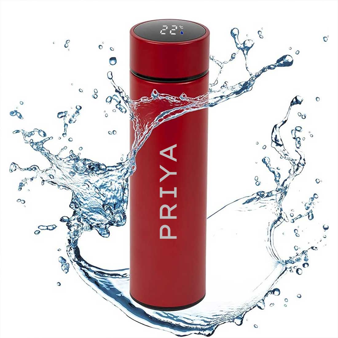 Personalised Thermal Flask Hot & Cold With Temperature Display - Add Name - Image 20