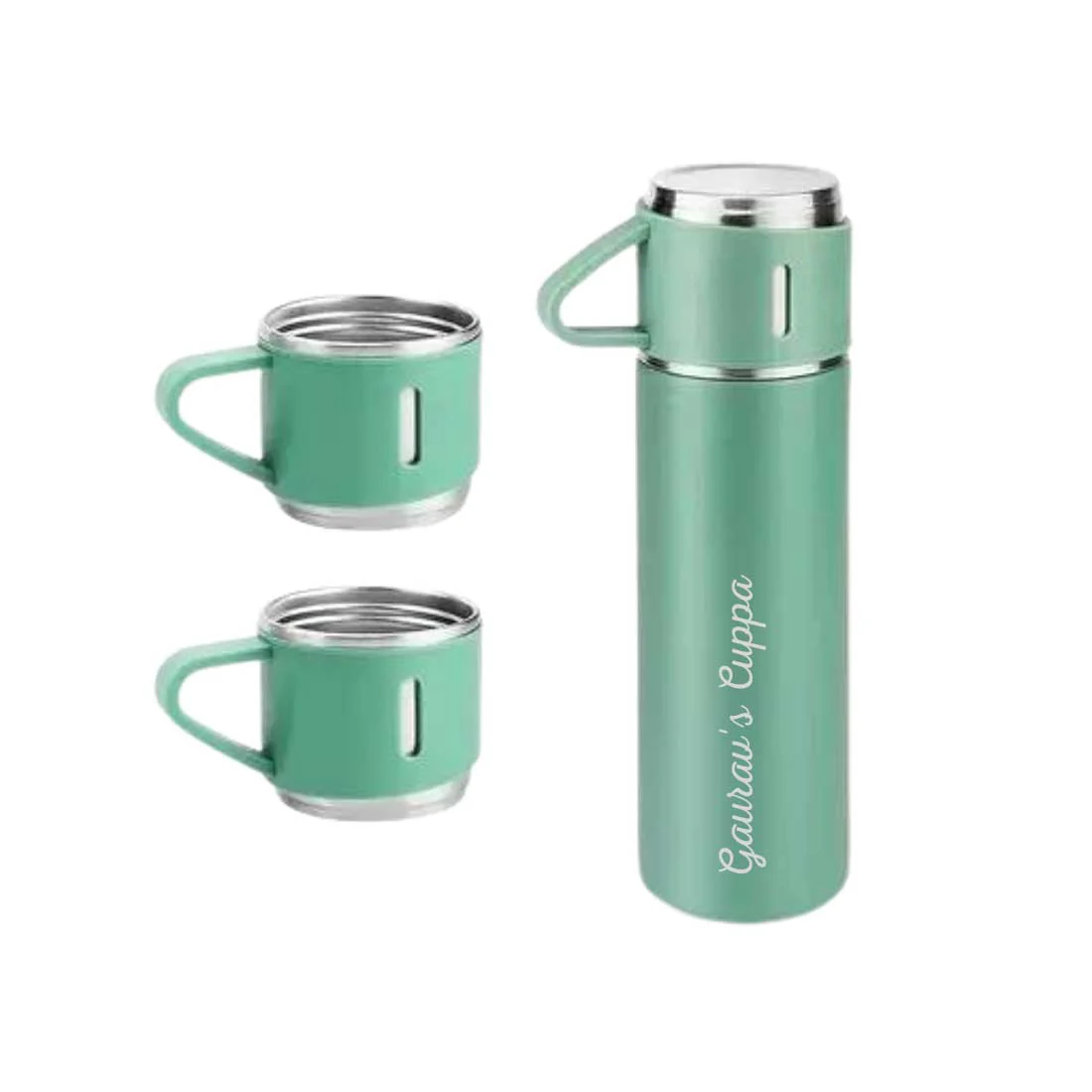 Personalized Thermos Cup Set Travel Coffee Tea Mug Flask Gift Box - Cuppa - Image 13