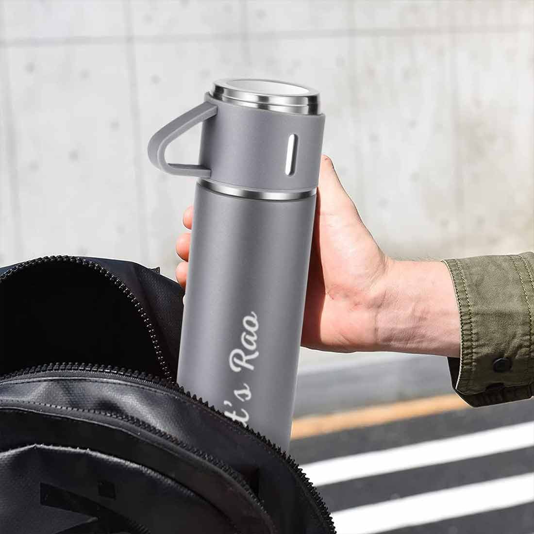 Personalized Thermos Cup Set Travel Coffee Tea Mug Flask Gift Box - Cuppa - Image 36