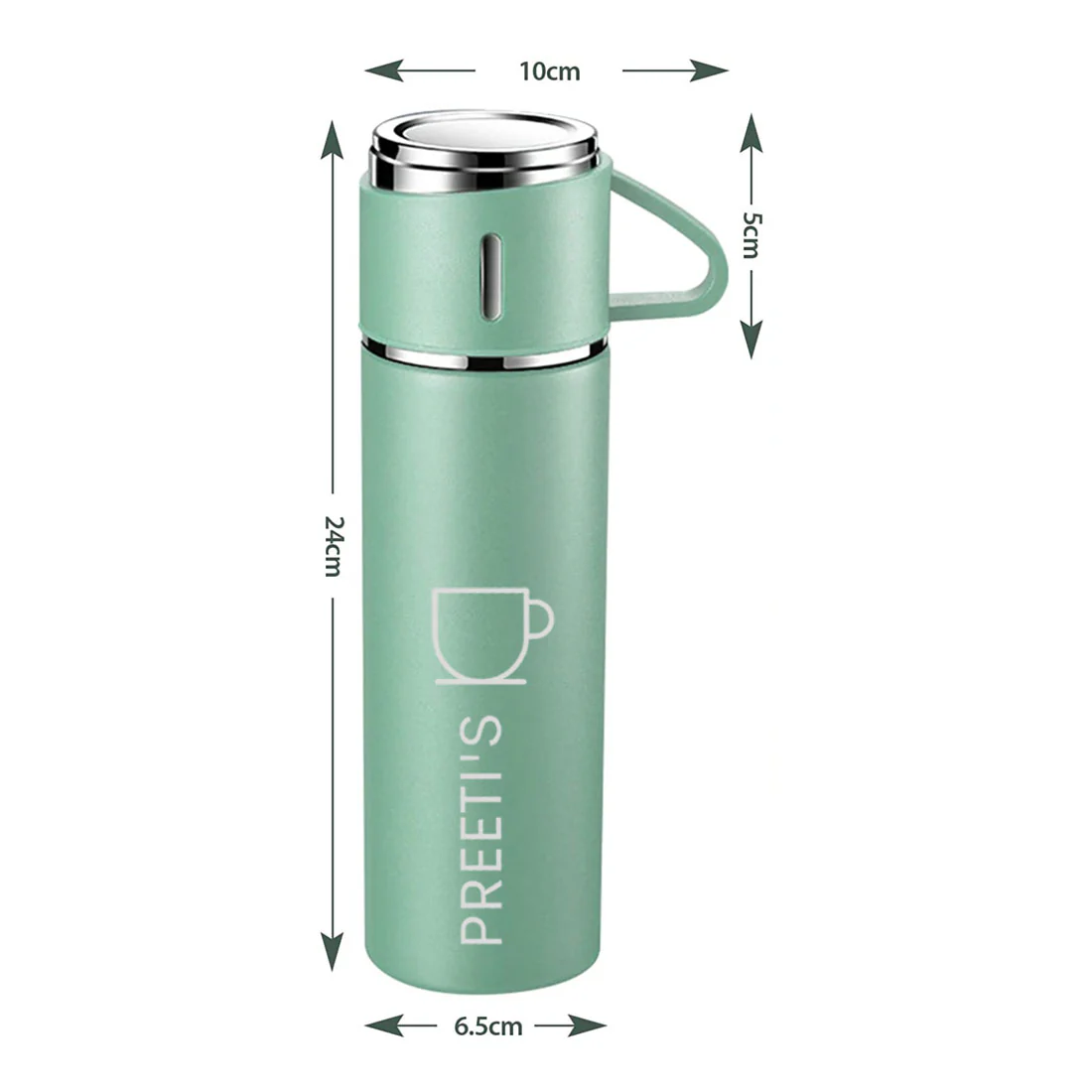 Personalised Thermos Cup Set Travel Coffee Tea Mug Flask Gift Box With Name - Image 16
