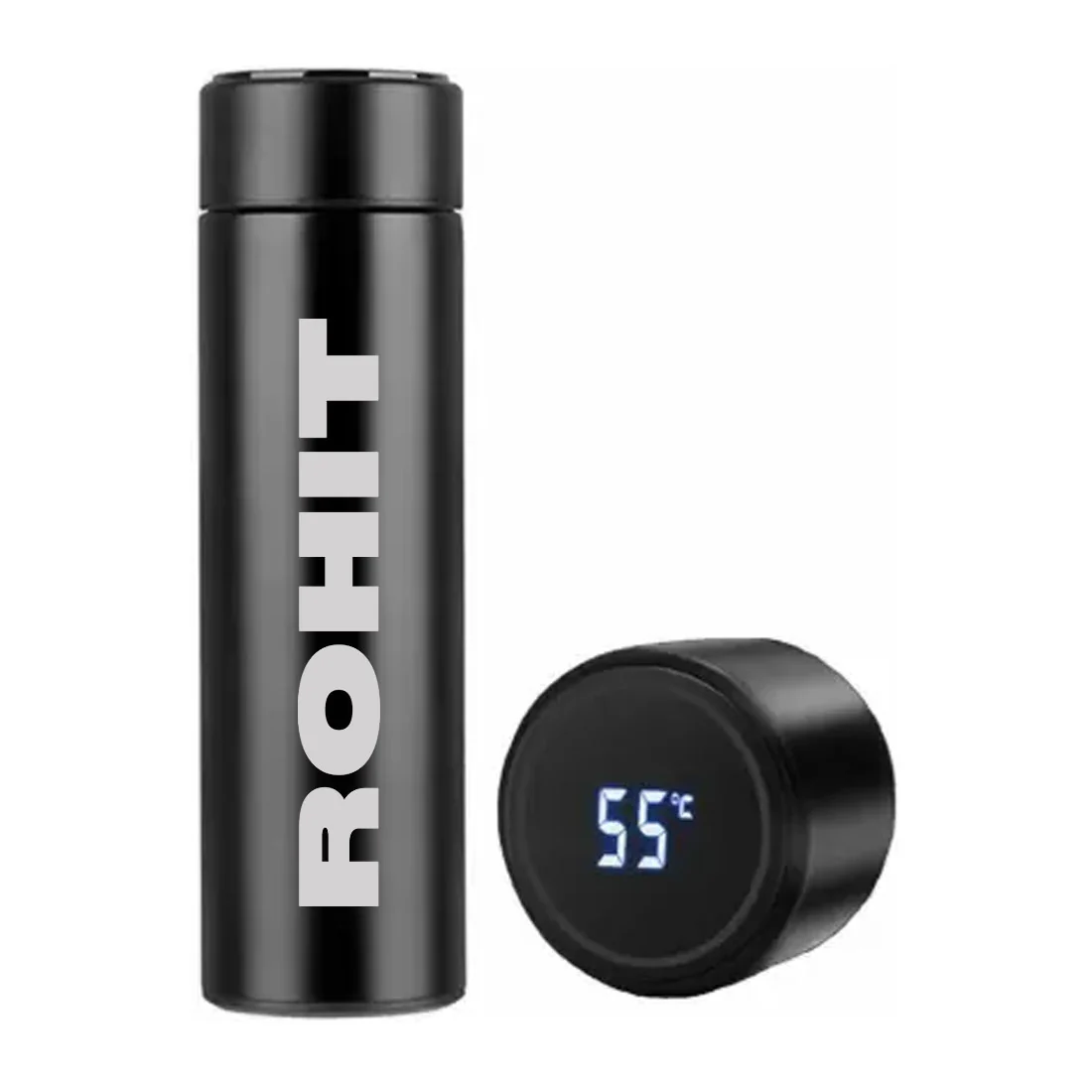 Personalised Thermos Flask for Tea Coffee with Temperature Display- Red - Image 10