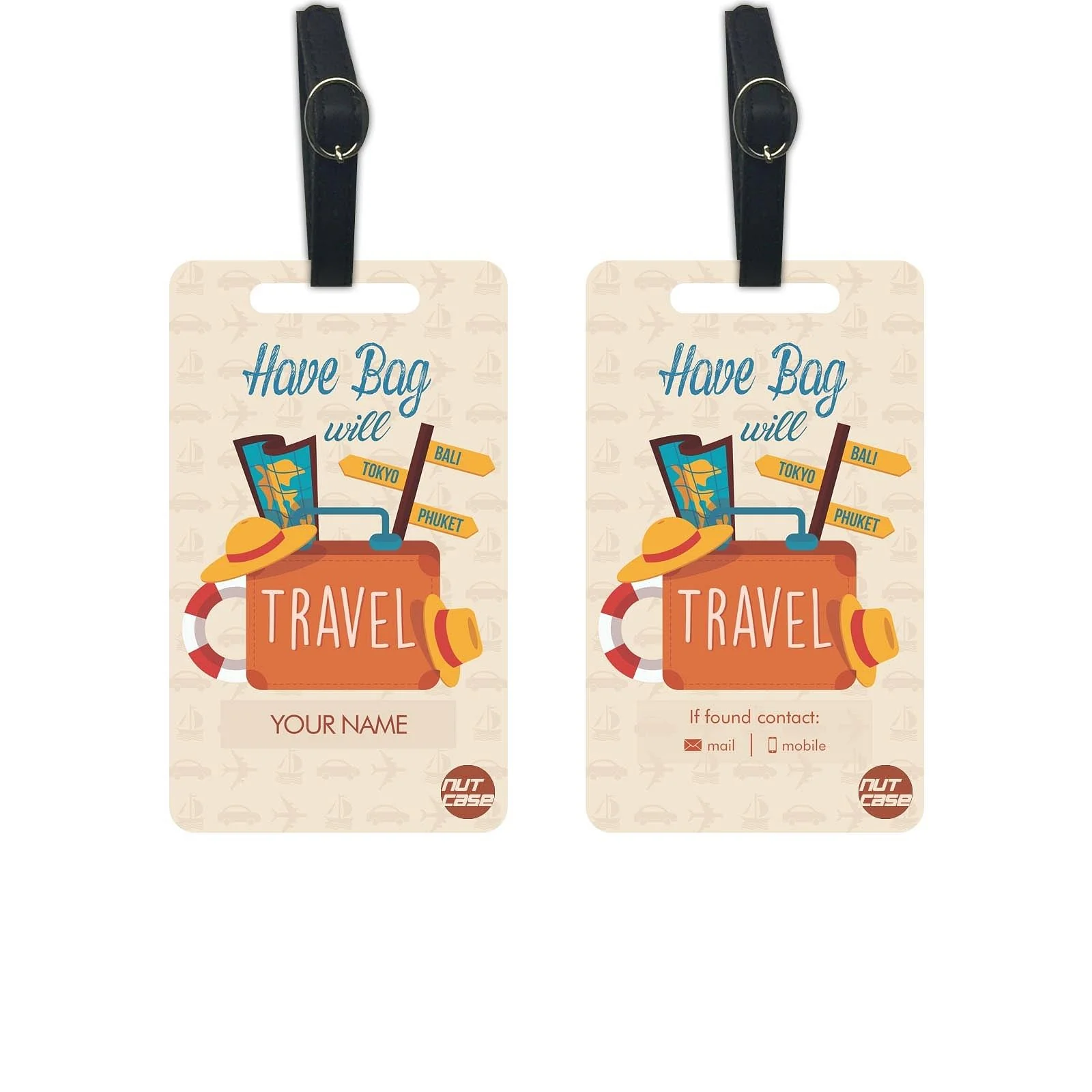 Personalized Travel Luggage Tag Add Your Name  - Travel