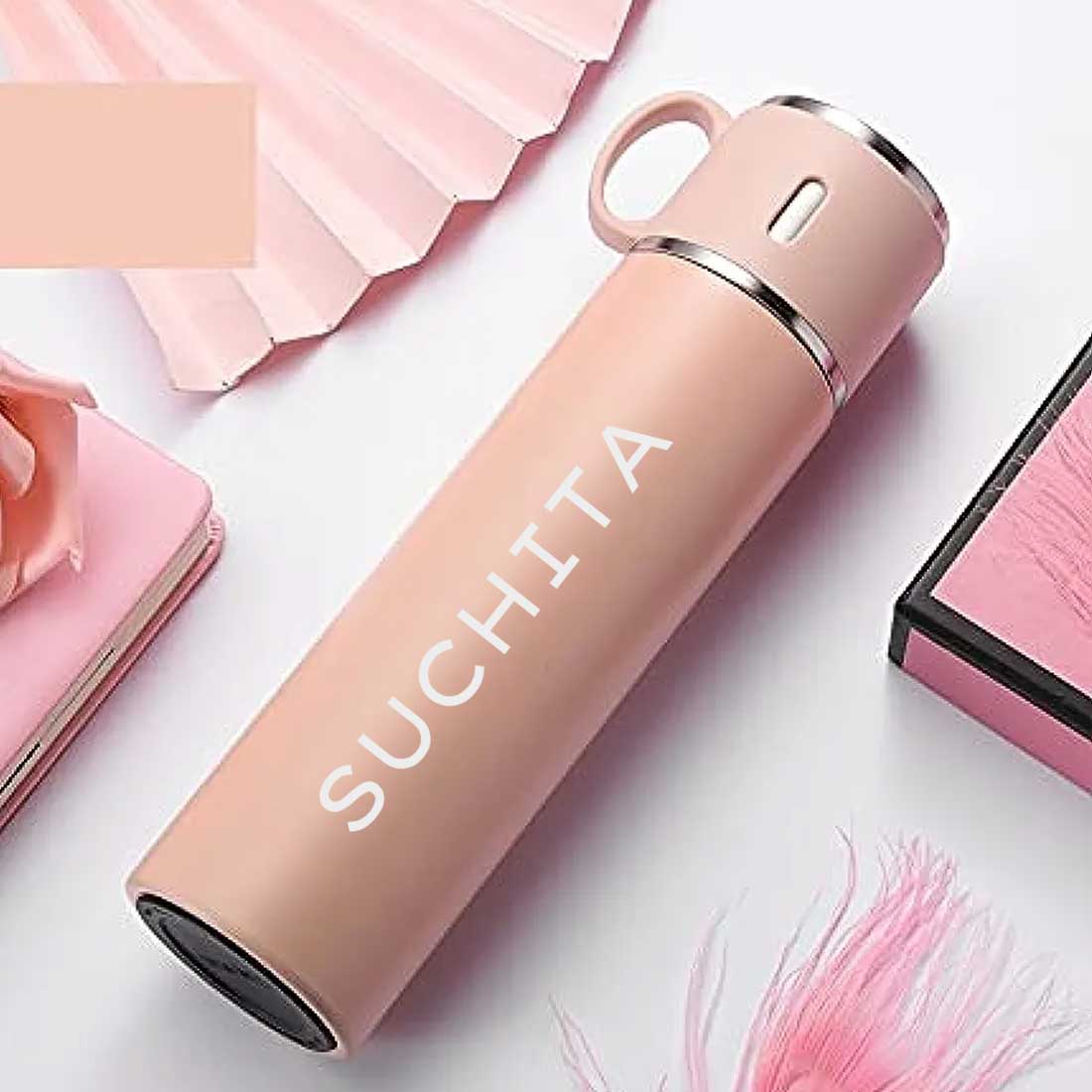 Personalised Travel Mug Thermos With 2 Cups Gift Box Set - Add Name - Image 28