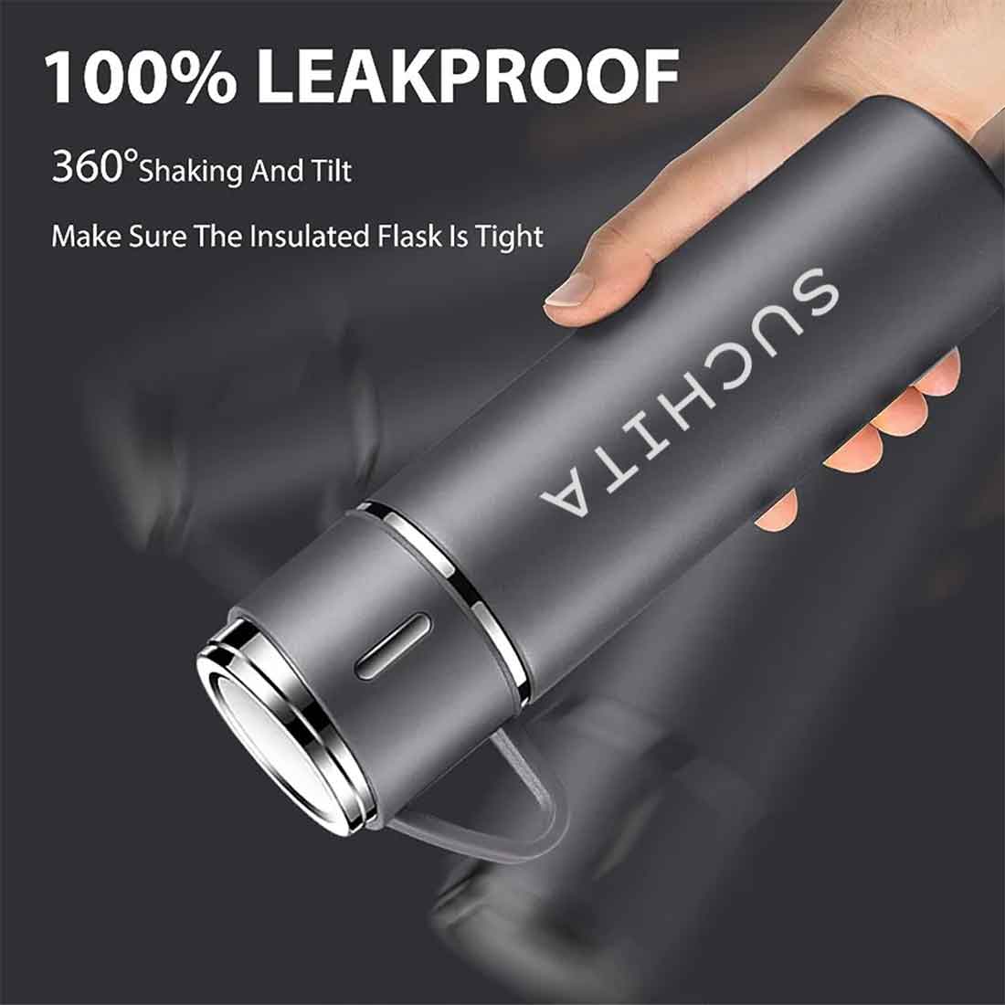 Personalised Travel Mug Thermos With 2 Cups Gift Box Set - Add Name - Image 29