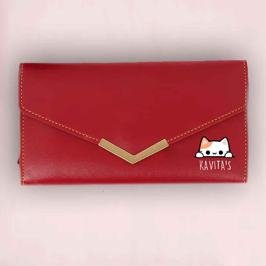 Personalised Wallet Womens with Name - Faux Leather Clutch Purse for Ladies - Image 27