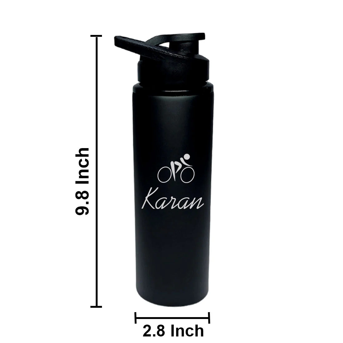 Personalized Engraved Water Bottles With Name Sipper Bottle for Cycling - Image 8