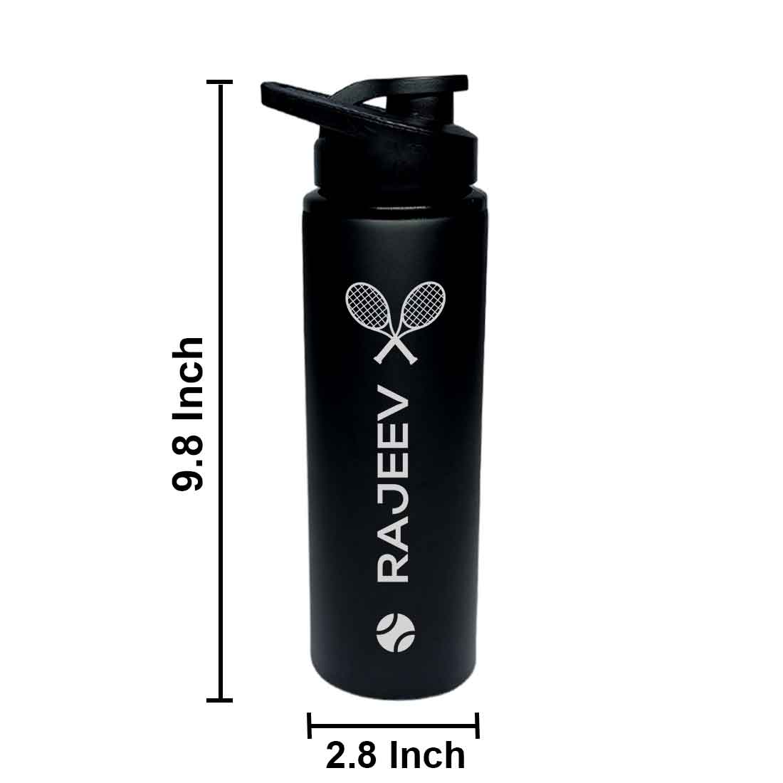 Personalized Stainless Steel Bottle with Engraving Name Sport Use - Tennis Love - Image 7