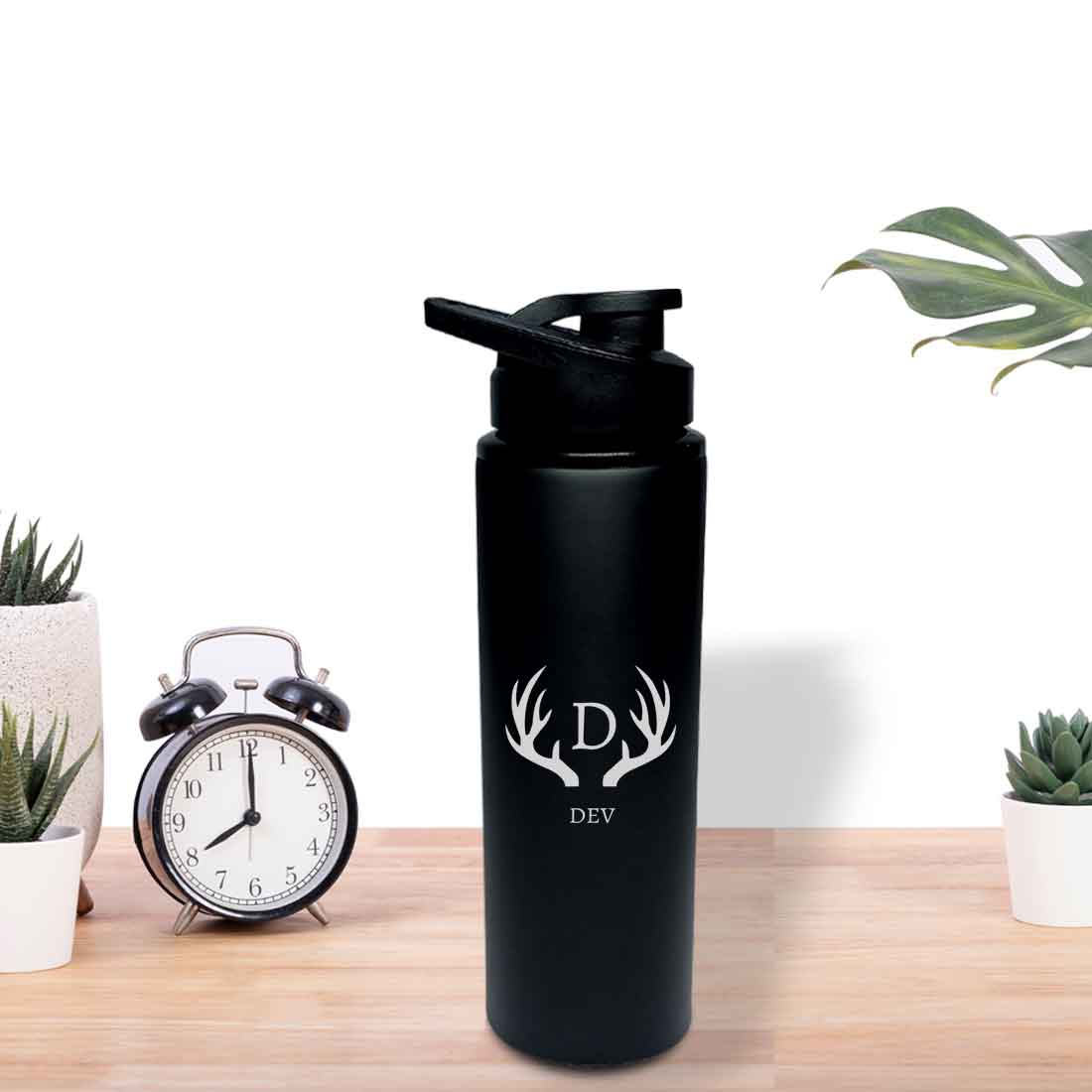 Personalized Sipper Bottles Bottles for School Office Stainless Steel - Monogram - Image 4