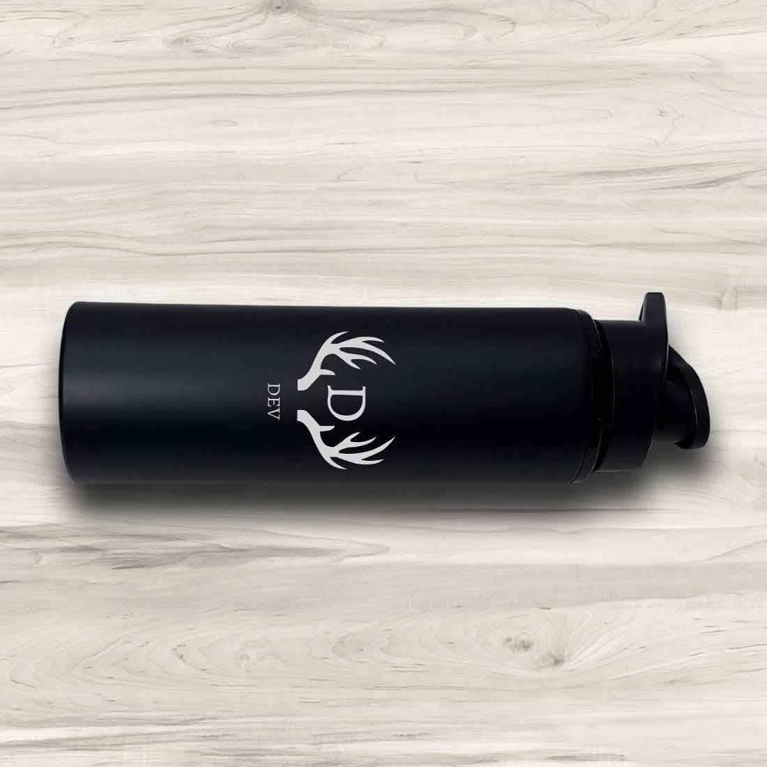 Personalized Sipper Bottles Bottles for School Office Stainless Steel - Monogram - Image 6