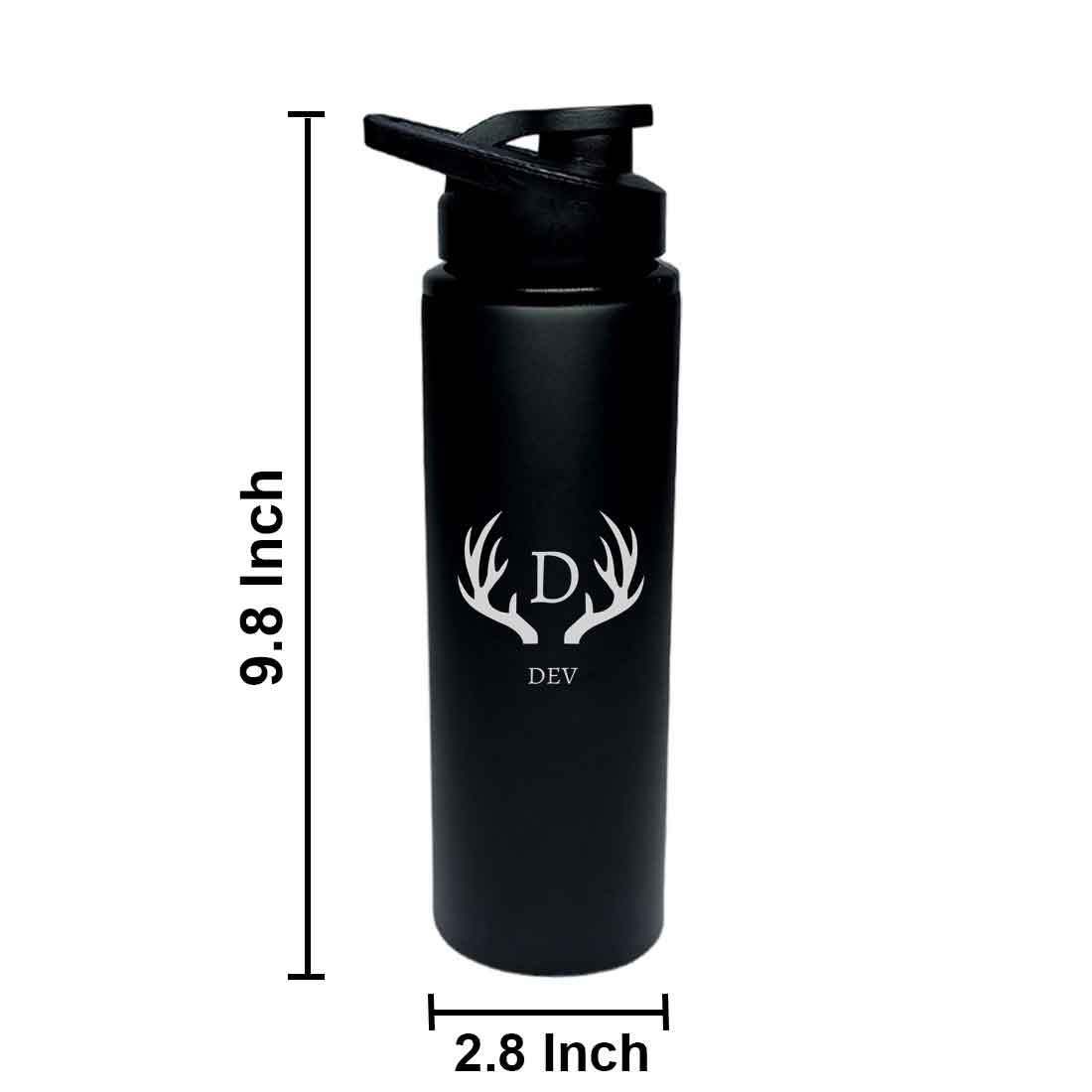 Personalized Sipper Bottles Bottles for School Office Stainless Steel - Monogram - Image 7