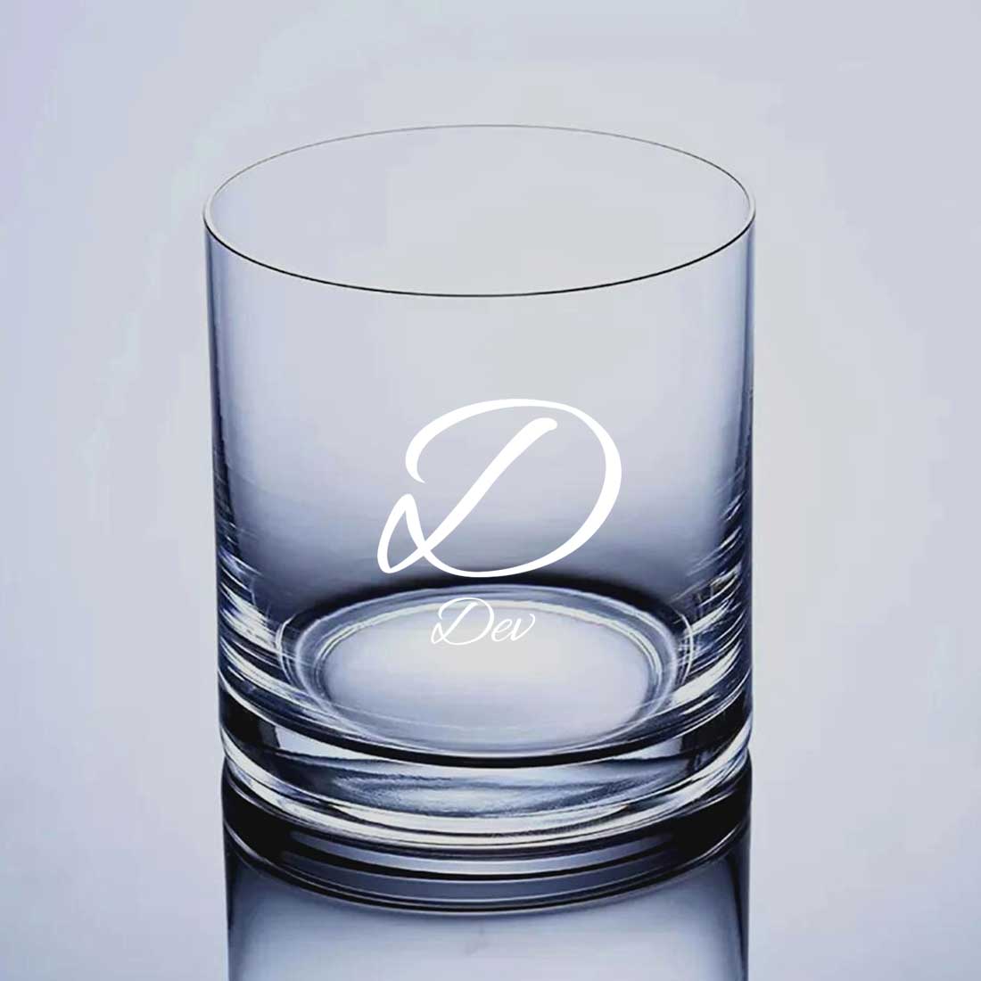 New Personalized Whiskey Glass - Gift For Him Husband Boyfriend - Initials - Image 11